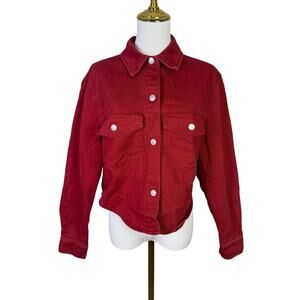 Stoosh Vintage Denim 26 International Cropped Jean Jacket US Women's S